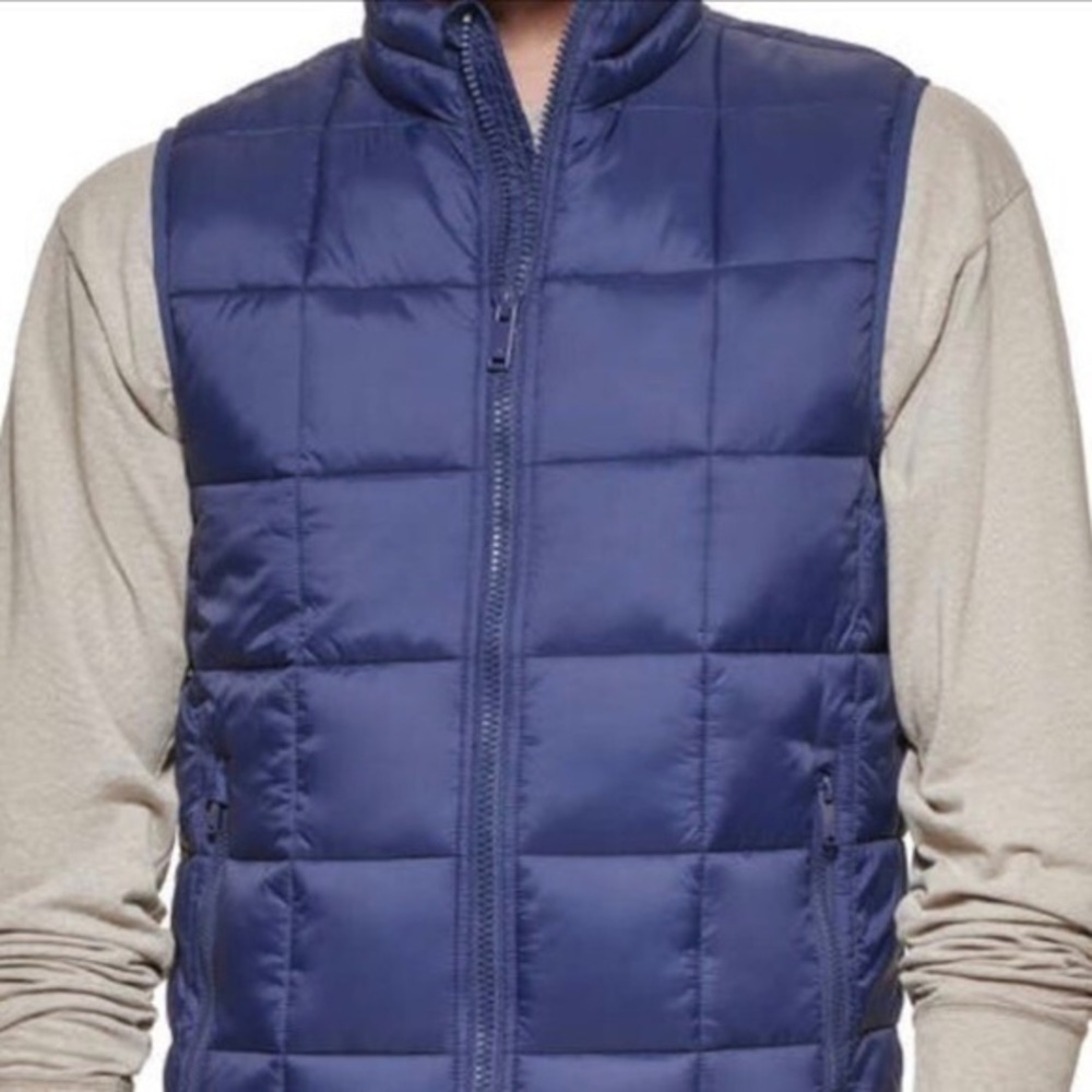 Dockers Navy Blue Dockers Quilted Puffer Vest